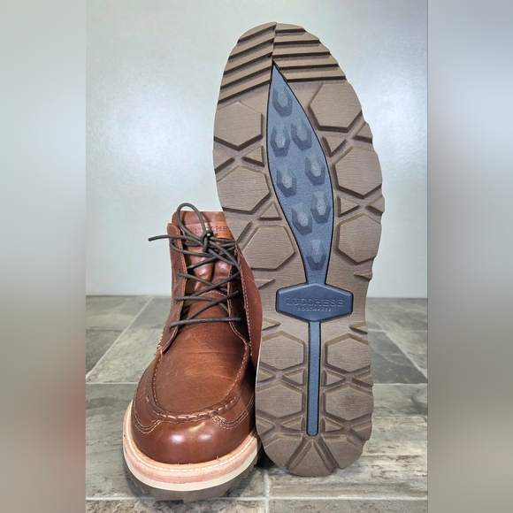 RARE LUCCHESE RANGER II LACE UP LEATHER BOOTS. - Picture 9 of 16